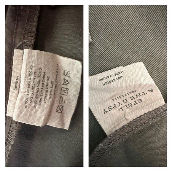 Spell Mermaid Twill Jacket Khaki BNWT Size XL - Picture 10 of 10